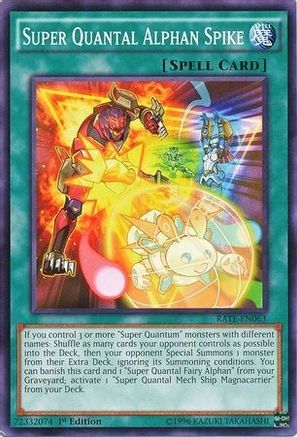 Image of Super Quantal Alphan Spike (RATE-EN063) - Raging Tempest 1st Edition