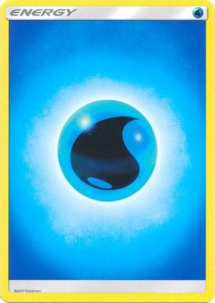Image of Water Energy (2017 Unnumbered) 166  - Reverse Holofoil SM Base Set - Common