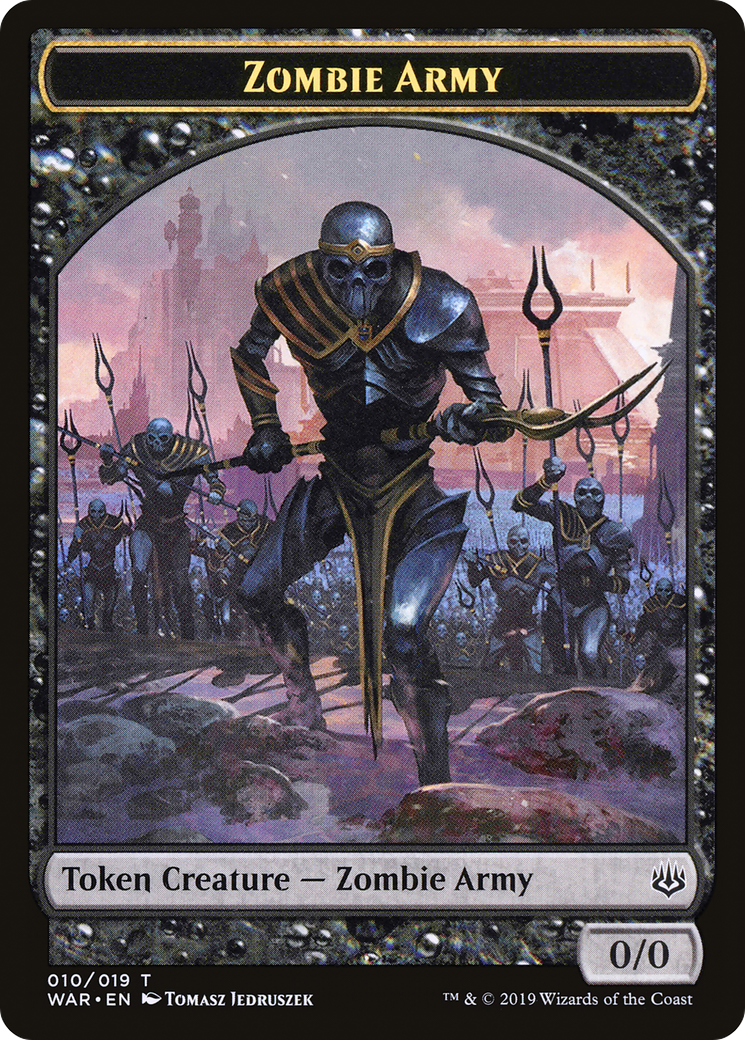 Image of Zombie Army Token (010) (WAR-010) - War of the Spark Tokens
