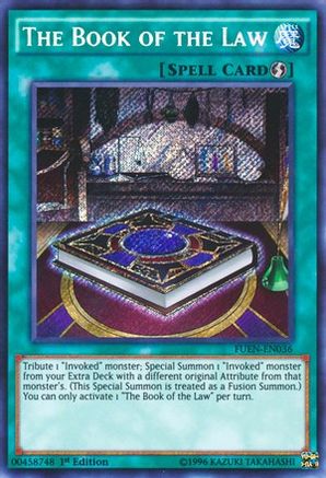Image of The Book of the Law (FUEN-EN036) - Fusion Enforcers 1st Edition