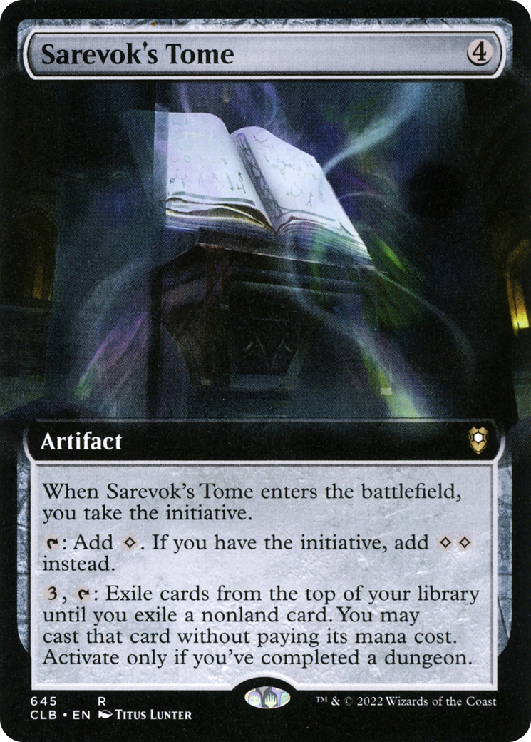 Image of Sarevok's Tome (Extended Art) (CLB-645) - Commander Legends: Battle for Baldur's Gate: (Extended Art)