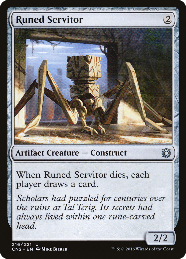 Image of Runed Servitor (CN2-216) - Conspiracy: Take the Crown Foil