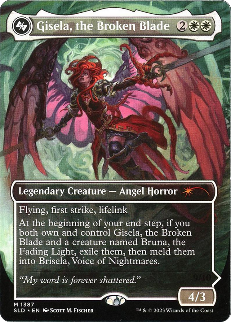 Image of Gisela, the Broken Blade (Display Commander) - Thick Stock (SLD-1387) - Secret Lair Drop (Borderless)