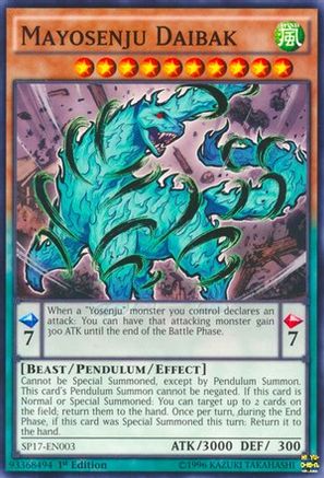 Image of Mayosenju Daibak (Starfoil) (SP17-EN003) - Star Pack - Battle Royal 1st Edition
