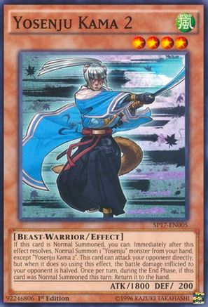 Image of Yosenju Kama 2 (Starfoil) (SP17-EN005) - Star Pack - Battle Royal 1st Edition