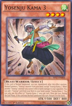 Image of Yosenju Kama 3 (Starfoil) (SP17-EN006) - Star Pack - Battle Royal 1st Edition