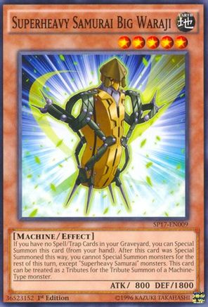 Image of Superheavy Samurai Big Waraji (Starfoil) (SP17-EN009) - Star Pack - Battle Royal 1st Edition