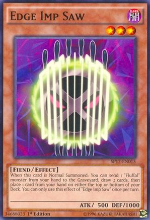 Image of Edge Imp Saw (Starfoil) (SP17-EN015) - Star Pack - Battle Royal 1st Edition