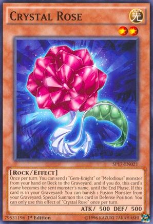 Image of Crystal Rose (Starfoil) (SP17-EN021) - Star Pack - Battle Royal 1st Edition
