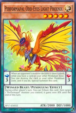Image of Performapal Odd-Eyes Light Phoenix (SP17-EN032) - Star Pack - Battle Royal 1st Edition