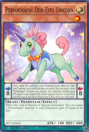 Image of Performapal Odd-Eyes Unicorn (SP17-EN033) - Star Pack - Battle Royal 1st Edition