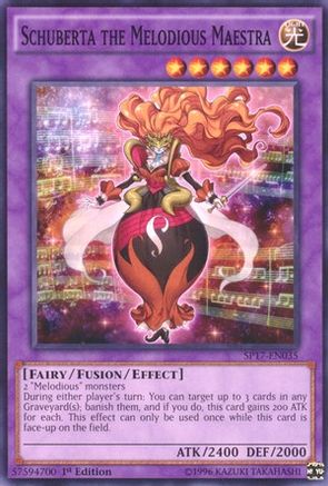 Image of Schuberta the Melodious Maestra (Starfoil) (SP17-EN035) - Star Pack - Battle Royal 1st Edition