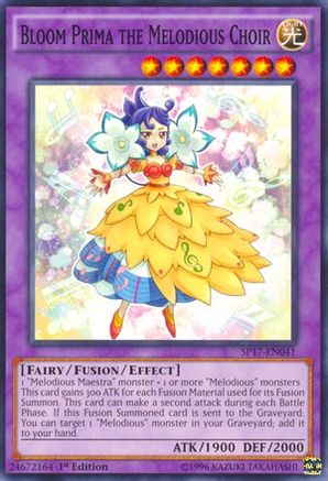 Image of Bloom Prima the Melodious Choir (Starfoil) (SP17-EN041) - Star Pack - Battle Royal 1st Edition