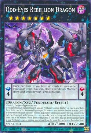 Image of Odd-Eyes Rebellion Dragon (Starfoil) (SP17-EN044) - Star Pack - Battle Royal 1st Edition