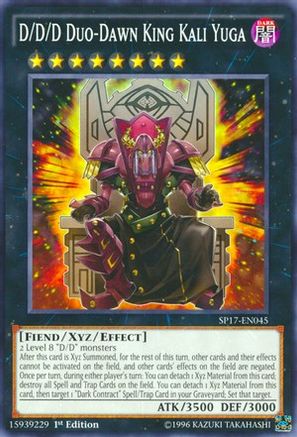 Image of D/D/D Duo-Dawn King Kali Yuga (Starfoil) (SP17-EN045) - Star Pack - Battle Royal 1st Edition