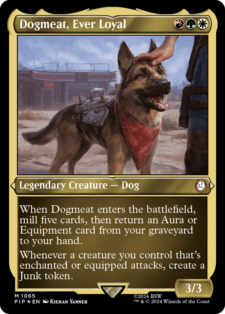 Image of Dogmeat, Ever Loyal (Display Commander) - Thick Stock (PIP-1065) - Fallout Foil