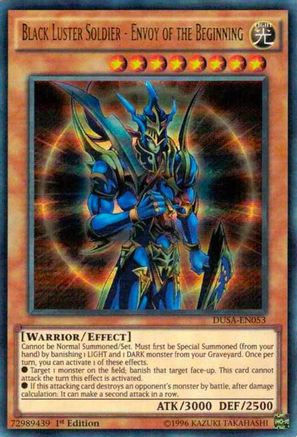 Image of Black Luster Soldier - Envoy of the Beginning (DUSA-EN053) - Duelist Saga 1st Edition