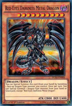 Image of Red-Eyes Darkness Metal Dragon (DUSA-EN068) - Duelist Saga 1st Edition