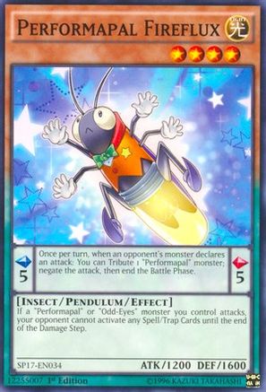Image of Performapal Fireflux (Starfoil) (SP17-EN034) - Star Pack - Battle Royal 1st Edition