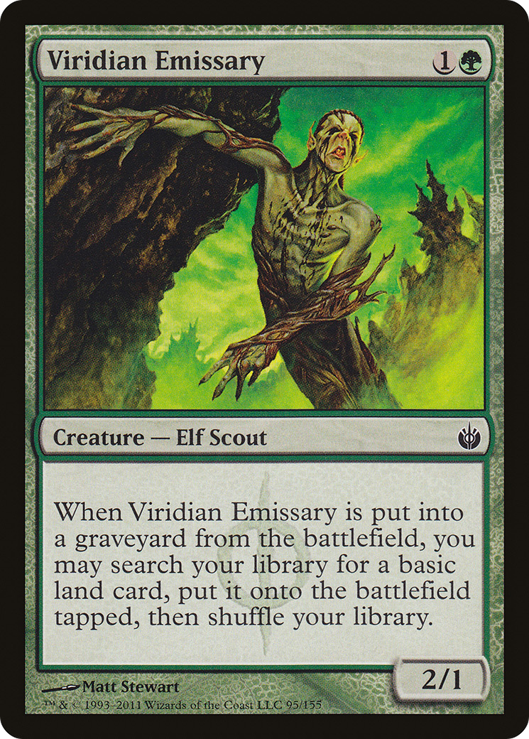 Image of Viridian Emissary (MBS-095) - Mirrodin Besieged Foil
