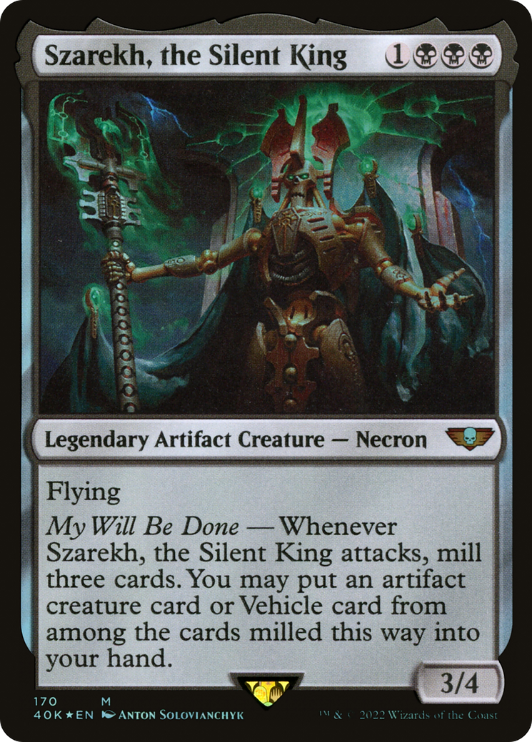 Image of Szarekh, the Silent King (40K-170) - Warhammer 40,000 Commander Foil