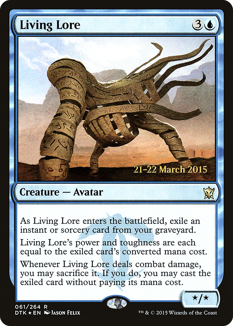 Image of Living Lore (PRE-061) - Dragons of Tarkir Promos Foil