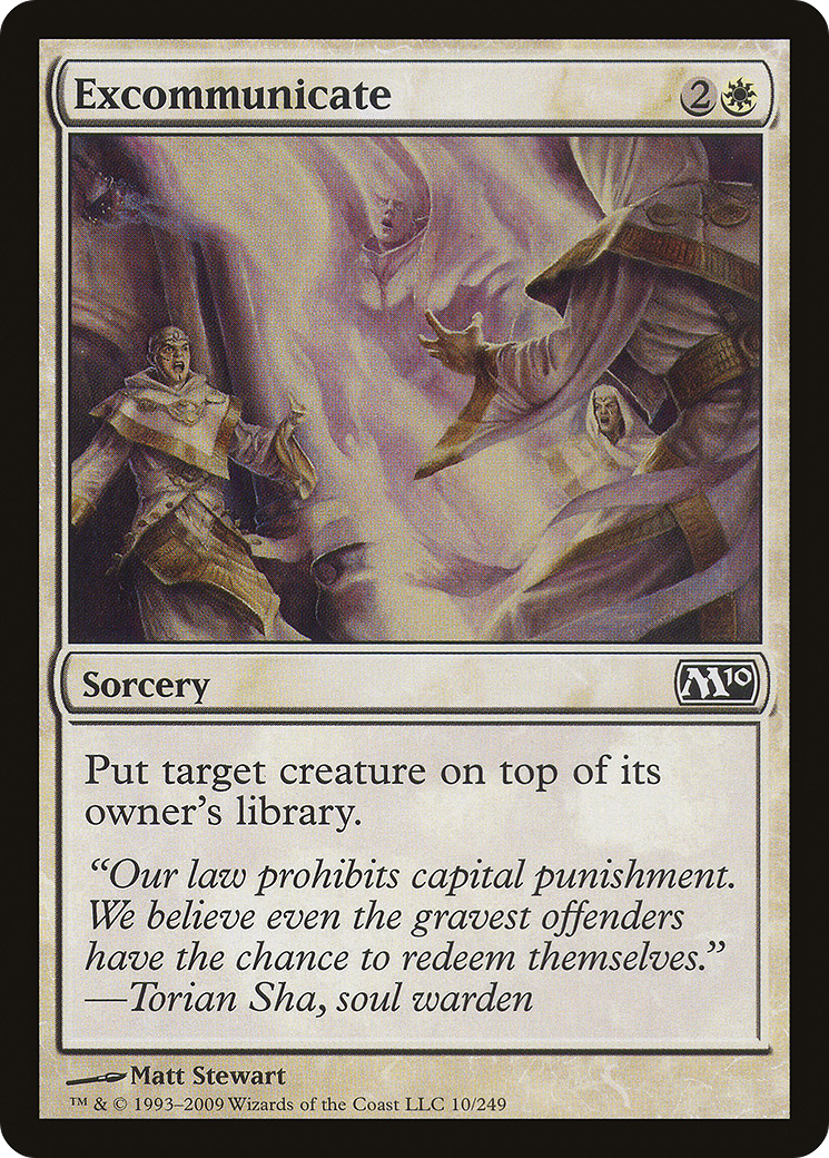 Image of Excommunicate (M10-010) - Magic 2010 Foil