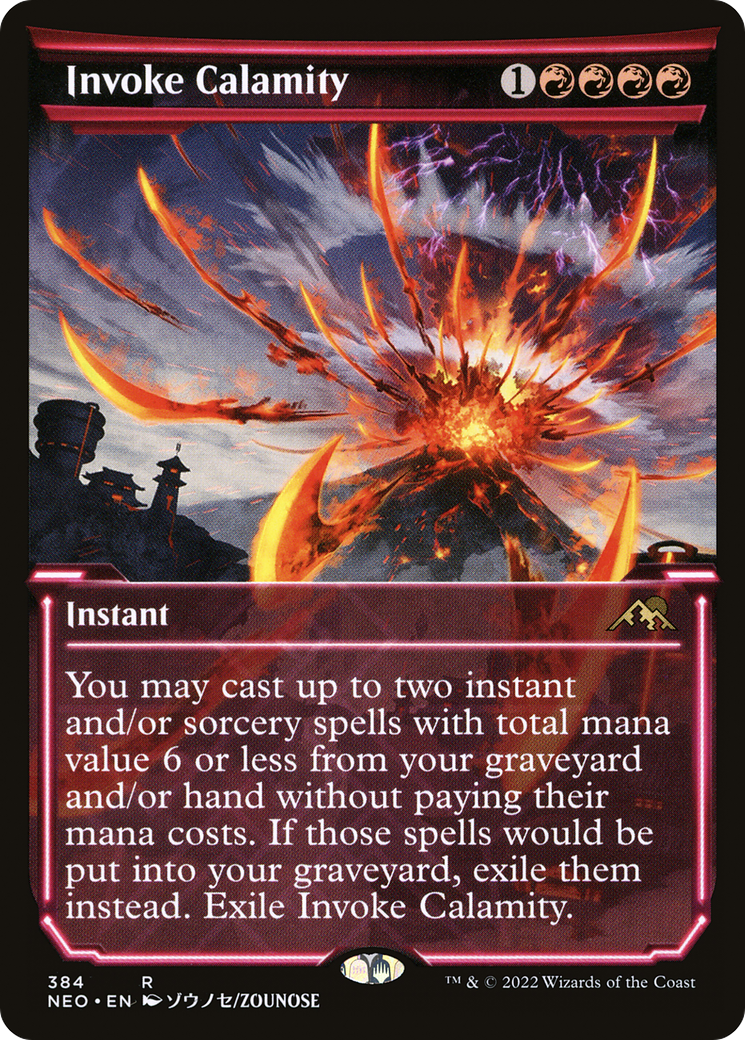 Image of Invoke Calamity (Showcase) (NEO-384) - Kamigawa: Neon Dynasty: (Showcase)