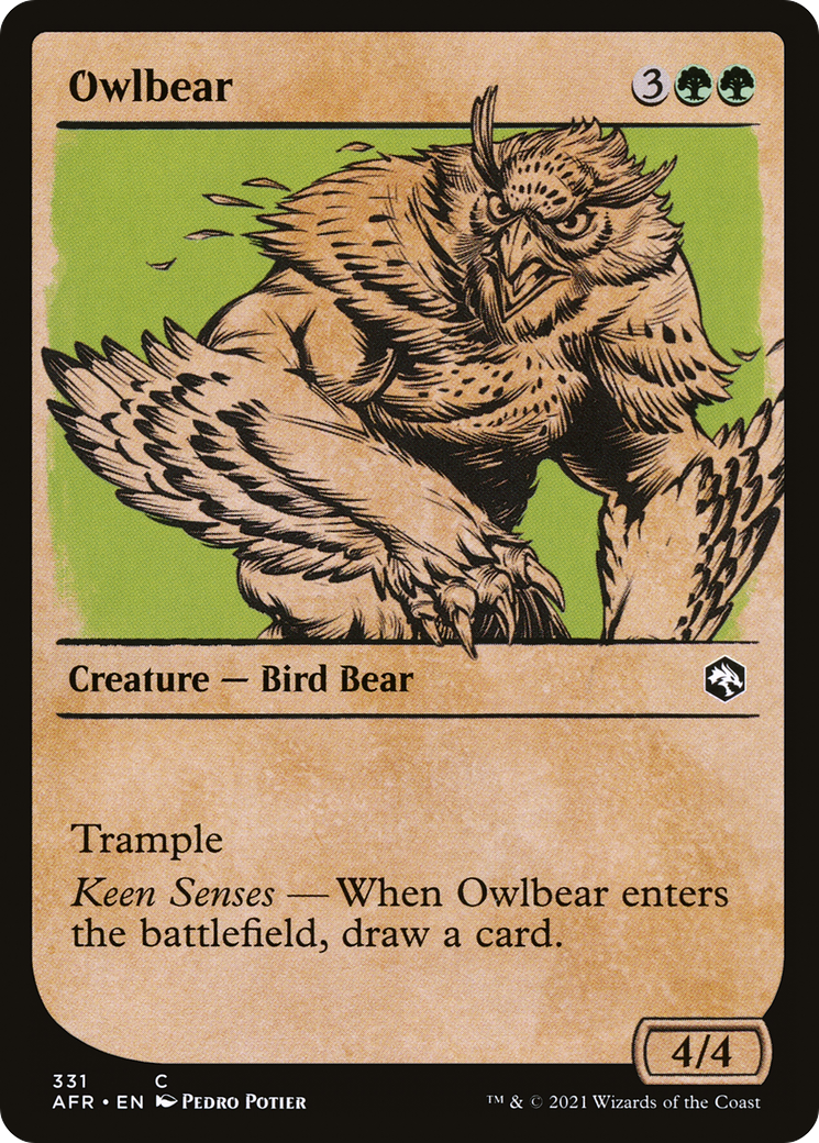 Image of Owlbear (Showcase) (AFR-331) - Adventures in the Forgotten Realms: (Showcase) Foil