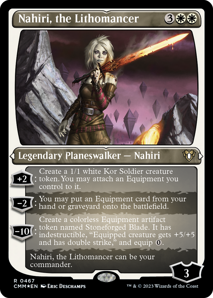 Image of Nahiri, the Lithomancer (CMM-467) - Commander Masters Etched Foil