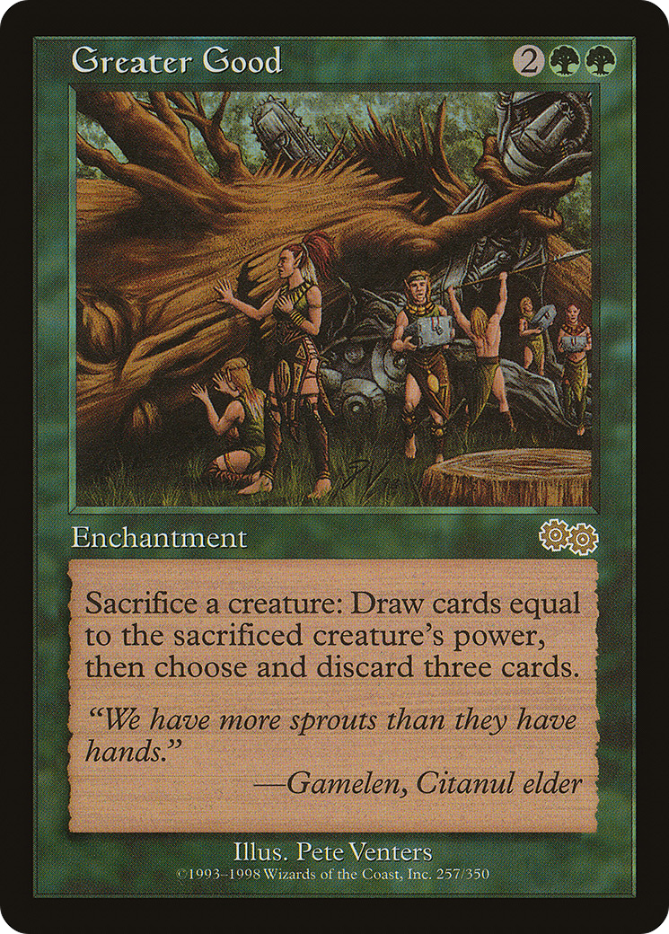 Image of Greater Good (USG-257) - Urza's Saga