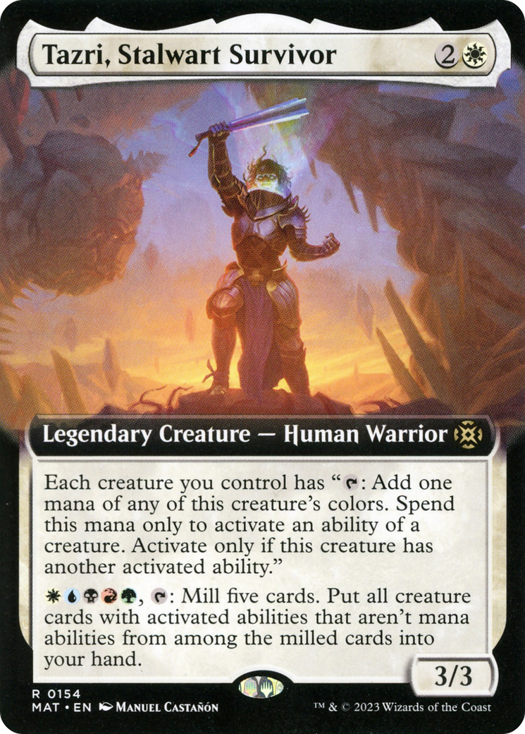 Image of Tazri, Stalwart Survivor (Extended Art) (MAT-154) - March of the Machine: The Aftermath: (Extended Art)