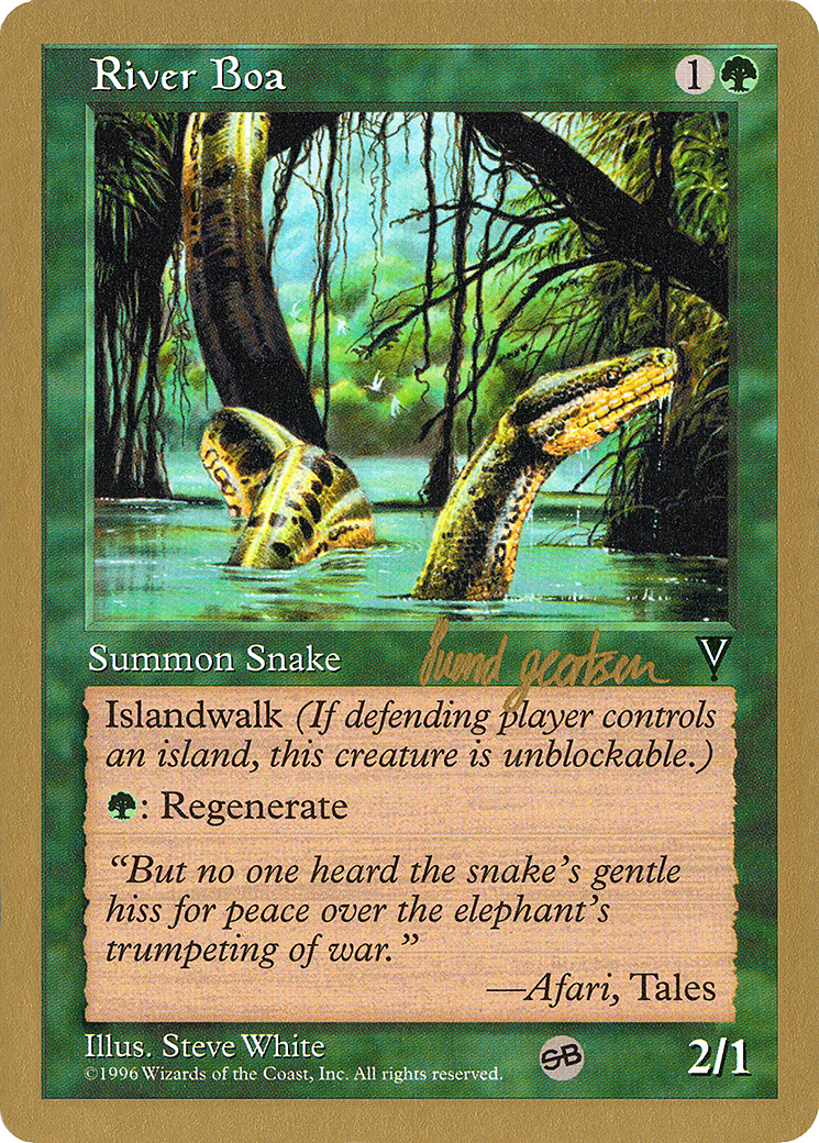 Image of River Boa - 1997 Svend Geertsen (VIS) (SB) (WCD-) - World Championship Decks 1997