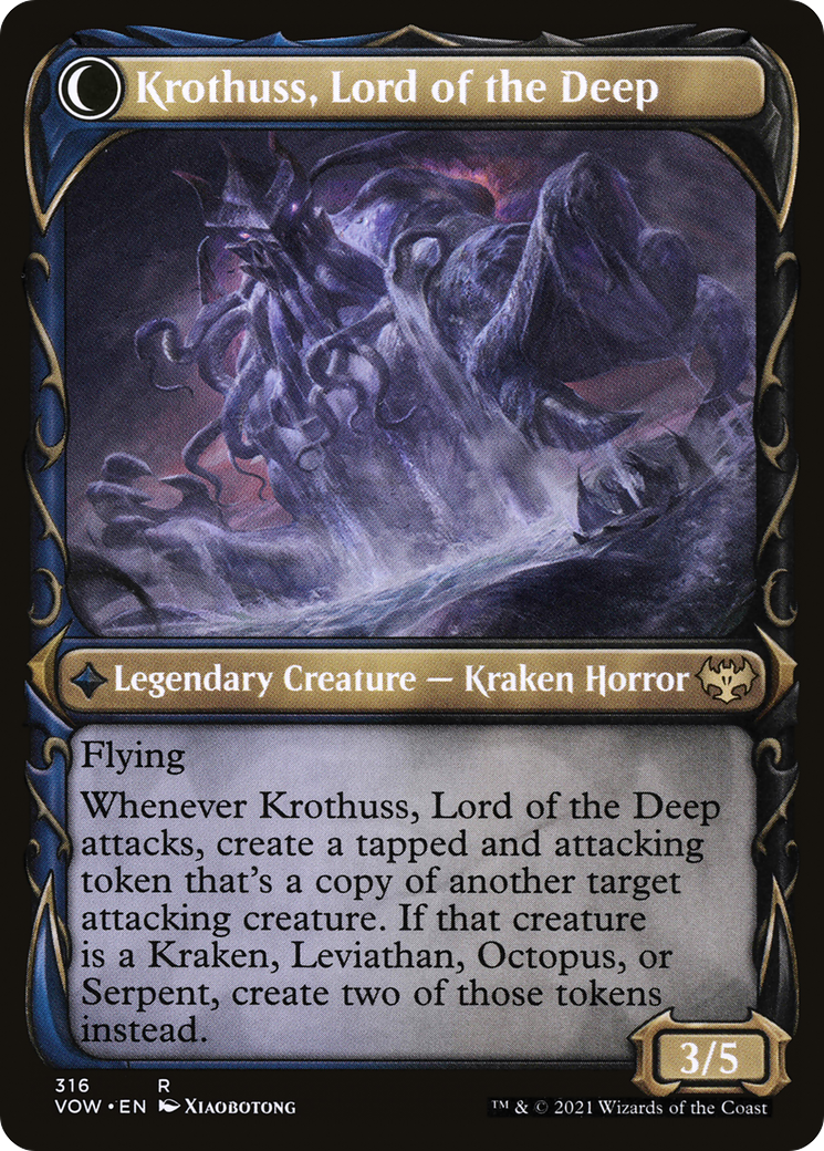 Image of Runo Stromkirk (Showcase) (316) (VOW-316) - Innistrad: Crimson Vow: (Showcase, Double Faced Transform) Foil
