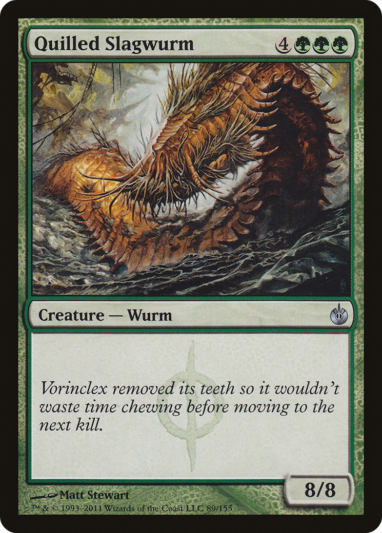 Image of Quilled Slagwurm (MBS-089) - Mirrodin Besieged Foil