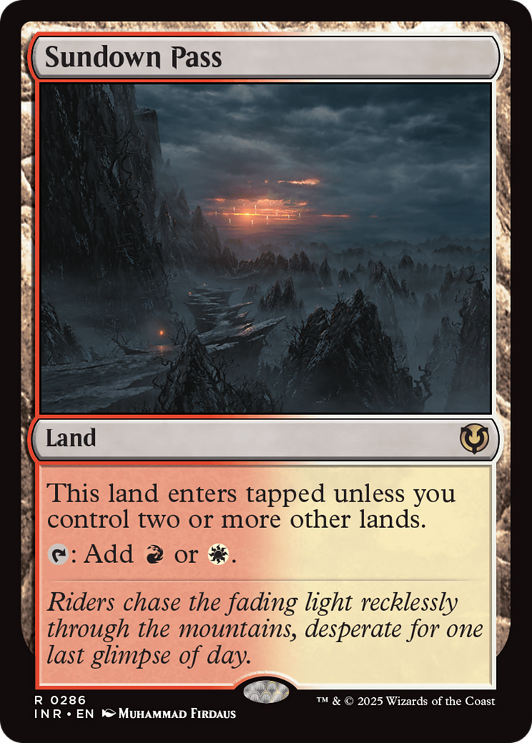 Image of Sundown Pass (INR-286) - Innistrad Remastered Foil