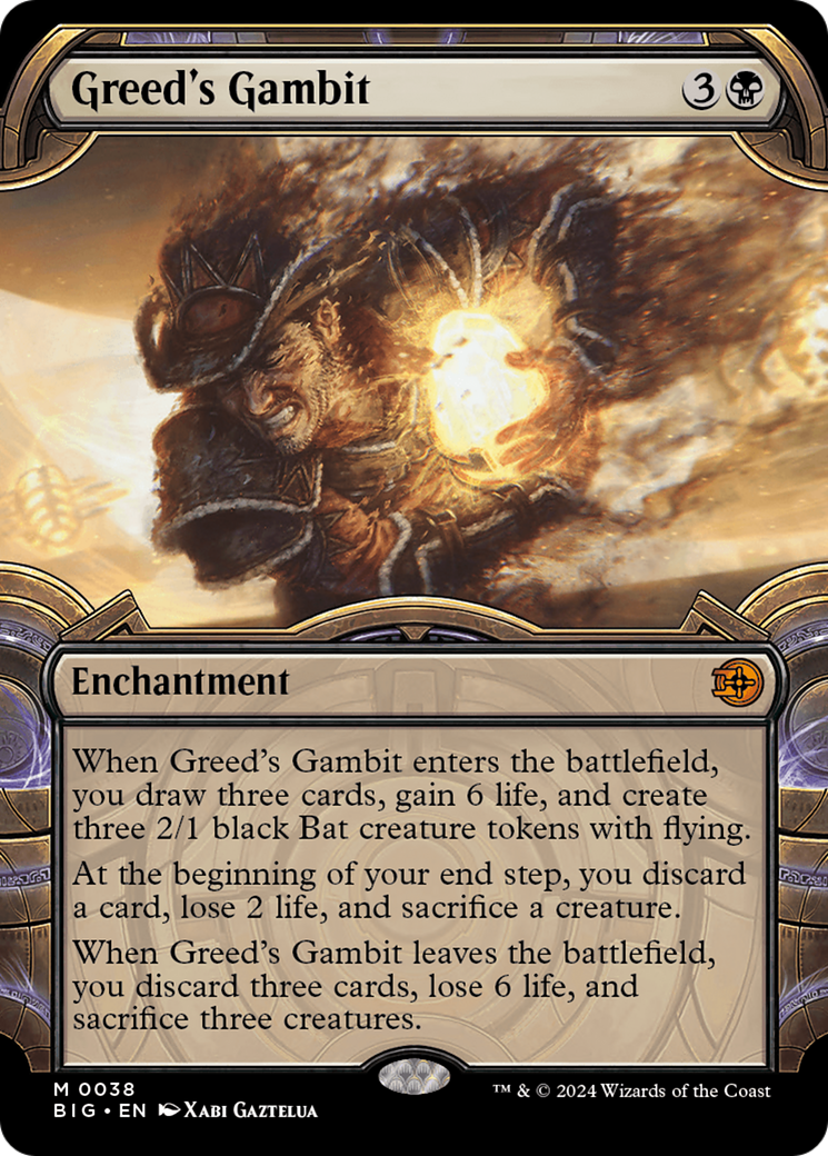 Image of Greed's Gambit (Showcase) (BIG-038) - The Big Score: (Showcase)