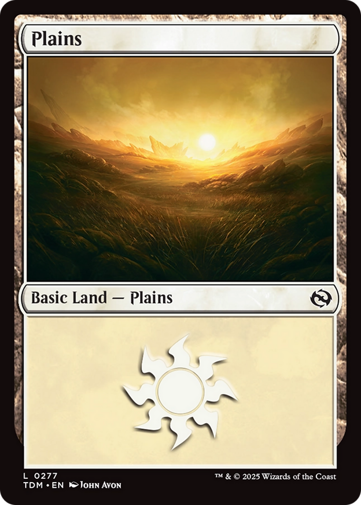 Image of Plains (0277) (TDM-277) - Tarkir: Dragonstorm