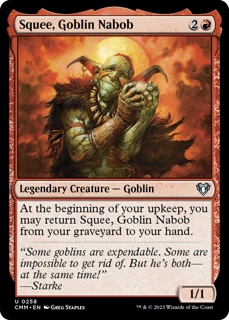 Image of Squee, Goblin Nabob (CMM-258) - Commander Masters