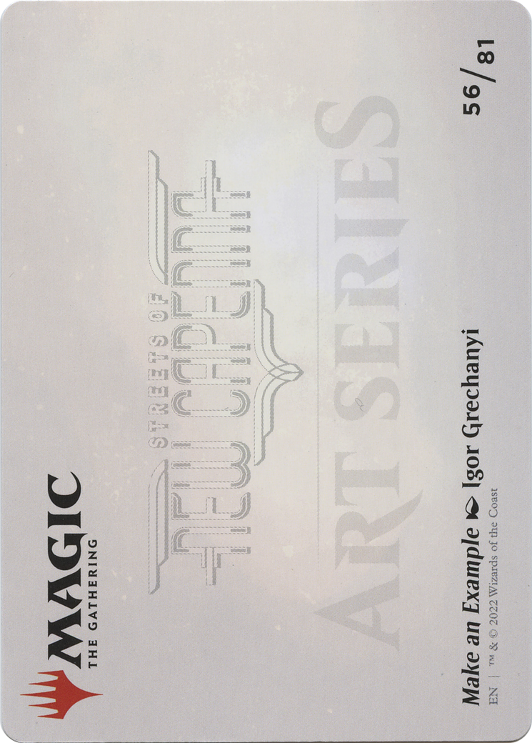 Image of Make an Example // Make an Example (ASNC-056) - New Capenna Art Series (Borderless)