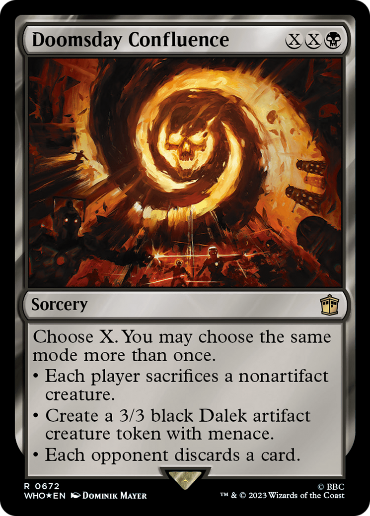 Image of Doomsday Confluence (Surge Foil) (WHO-672) - Doctor Who Foil