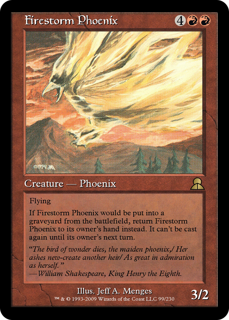 Image of Firestorm Phoenix (ME3-099) - Masters Edition III Foil