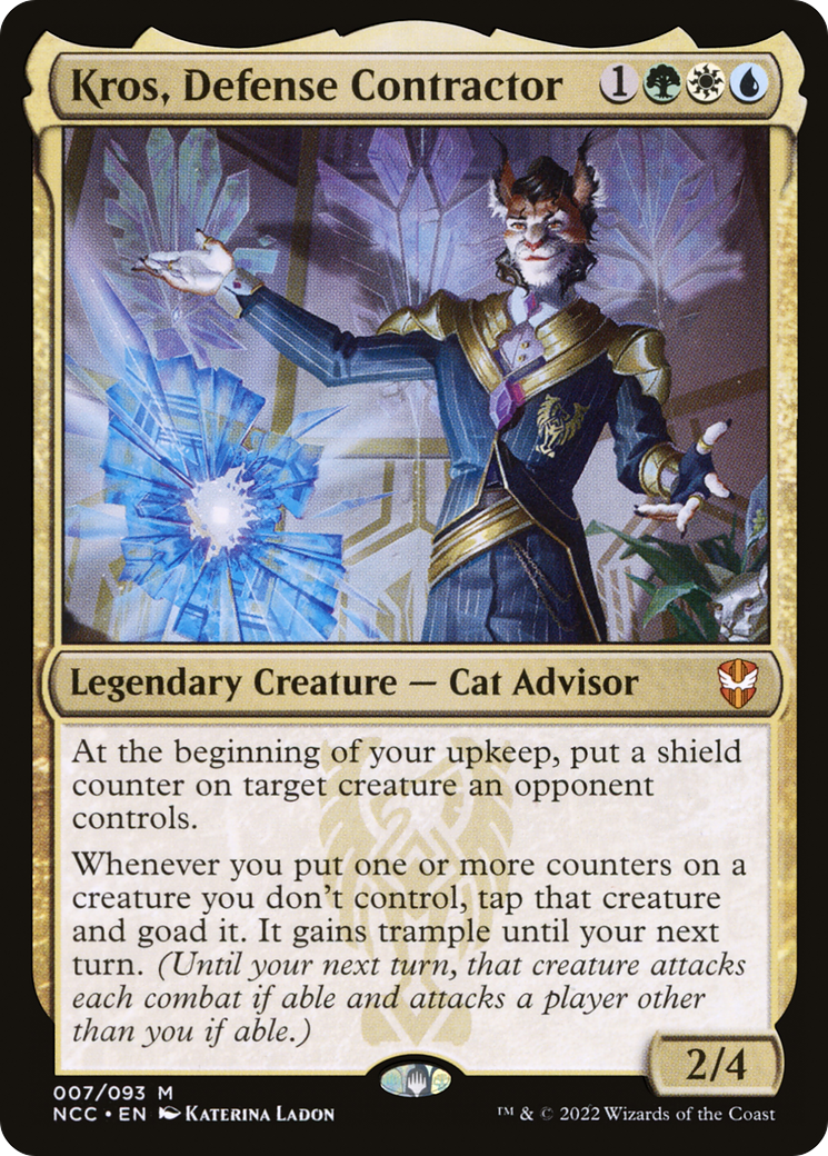 Image of Kros, Defense Contractor (NCC-007) - New Capenna Commander Foil