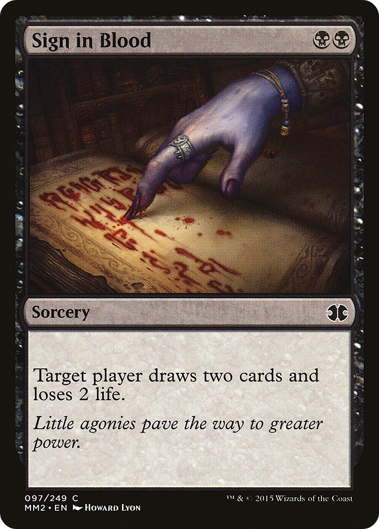 Image of Sign in Blood (MM2-097) - Modern Masters 2015 Foil