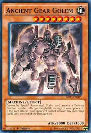 Image of Ancient Gear Golem (SR03-EN005) - Structure Deck: Machine Reactor 1st Edition