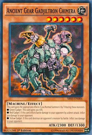 Image of Ancient Gear Gadjiltron Chimera (SR03-EN006) - Structure Deck: Machine Reactor 1st Edition