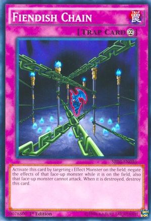 Image of Fiendish Chain (SR03-EN036) - Structure Deck: Machine Reactor 1st Edition