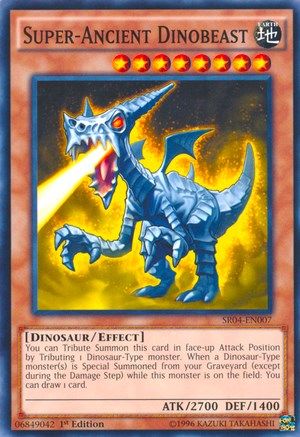Image of Super-Ancient Dinobeast (SR04-EN007) - Structure Deck: Dinosmasher's Fury 1st Edition