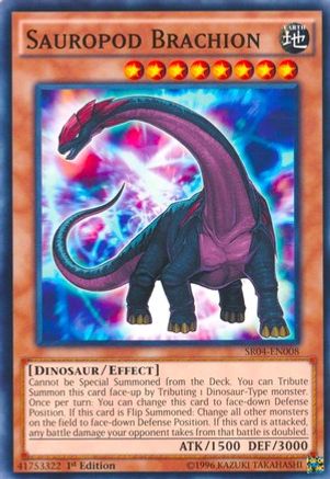 Image of Sauropod Brachion (SR04-EN008) - Structure Deck: Dinosmasher's Fury 1st Edition