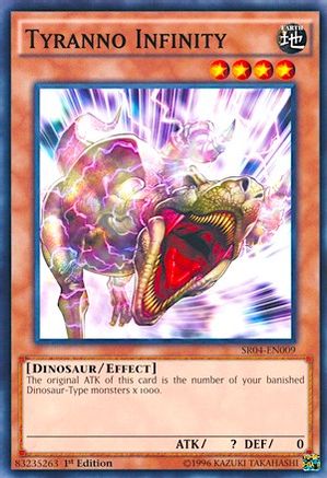 Image of Tyranno Infinity (SR04-EN009) - Structure Deck: Dinosmasher's Fury Unlimited